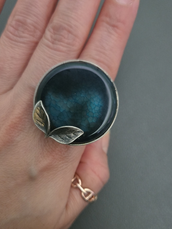 Jewelry - 925 Stering Silver Customize Korean traditional Circle Statement Ring